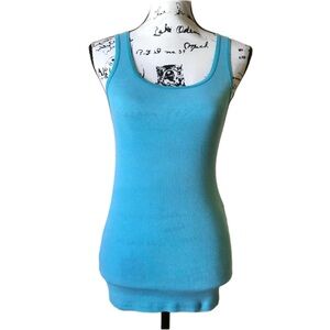 Delia’s Turquoise Ribbed Tunic Tank